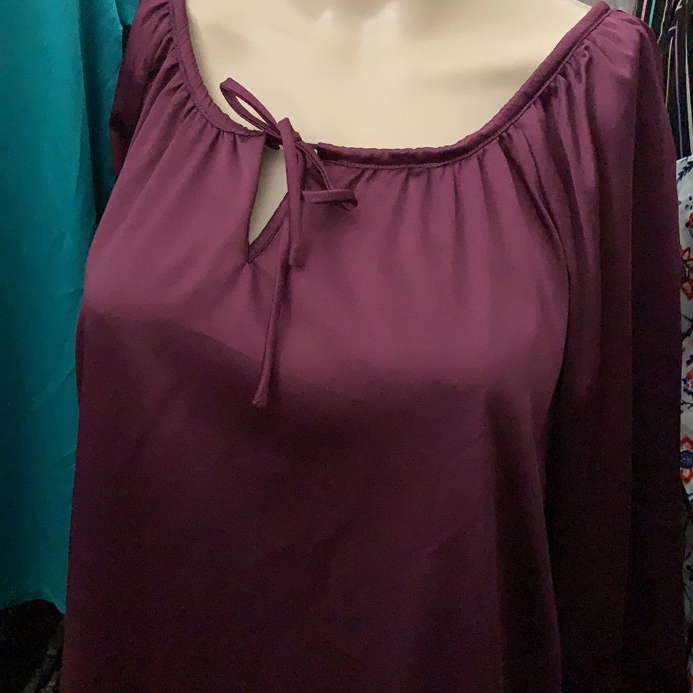 Sydney Tyler Burgundy Tunic Size 10